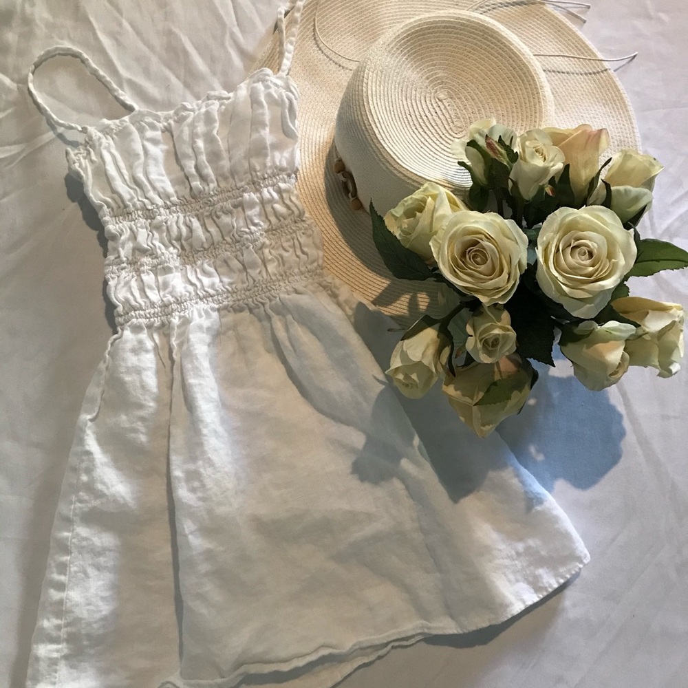 Reformation tabatha dress in white🤍
